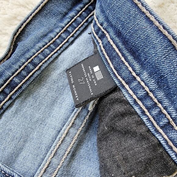 Flying Monkey Raw Hem Shortie Shorts - Picture 4 of 4